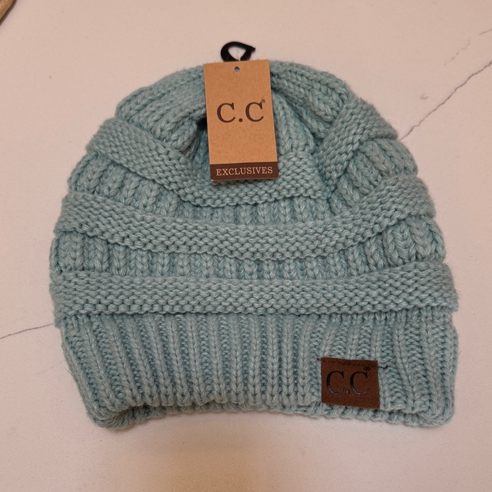 C.C Kids Light Blue Knit Hat